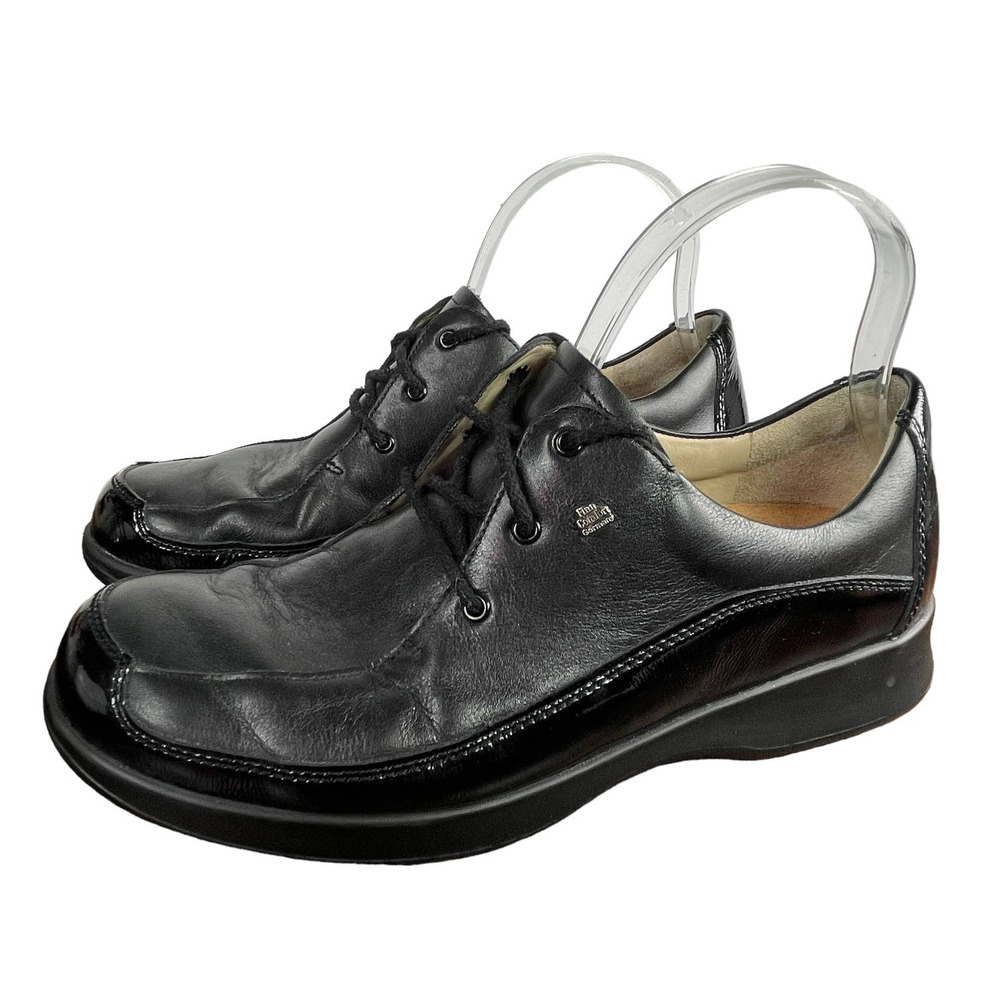 Finn Comfort Shoes Acapulco Womens Black Leather Lace Up Oxford sz 9 US 6.5 UK